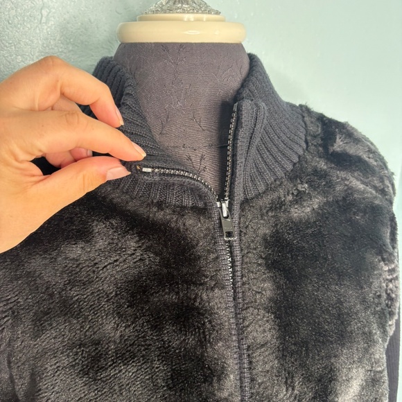 Catherines Plus Size Black Sweater Jacket - Picture 7 of 11